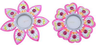 JaipurCrafts Beautiful Flowers Aluminium 2 - Cup Tealight Holder Set(Multicolor, Pack of 4)
JaipurCrafts Beautiful Flowers Aluminium 2 - Cup Tealight Holder Set(Multicolor, Pack of 4)