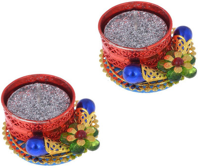 Twisha Round Candle Tealite Holder Aluminium 2 - Cup Tealight Holder(Red, Pack of 2)
Twisha Round Candle Tealite Holder Aluminium 2 - Cup Tealight Holder(Red, Pack of 2)
