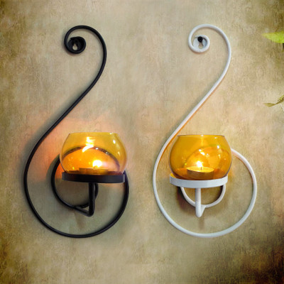 Tied Ribbons Wall candle holders for home Wall decoration Iron 2 - Cup Tealight Holder Set(Black, Pack of 2)
Tied Ribbons Wall candle holders for home Wall decoration Iron 2 - Cup Tealight Holder Set(Black, Pack of 2)