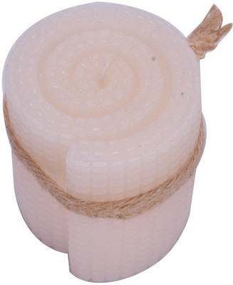 Scrafts CN015WH Aromatic 3" Rnd Texture Candle(White, Pack of 1)