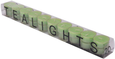 Scrafts CN004GR Aromatic WSL 20 Candle(Green, Pack of 20)