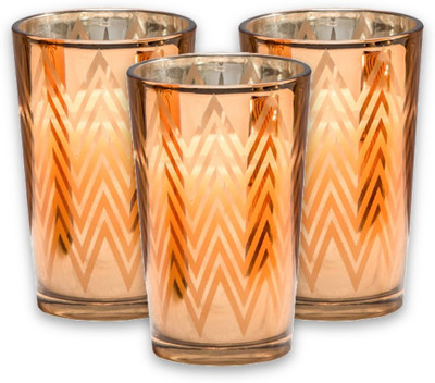 Home Artisan Clarisse Chevron-Pattern Copper Gold Candles Candle(Gold, Pack of 3)
Home Artisan Clarisse Chevron-Pattern Copper Gold Candles Candle(Gold, Pack of 3)