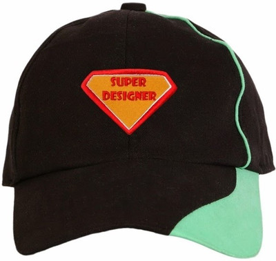 Campus Sutra Solid Baseball Cap Cap, Black;green