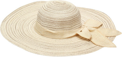 FabSeasons Long Brim Beach Hat Cap, Beige