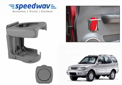 Speedwav Foldable Car Drink or GREY-Tata Safari Car Bottle Holder(Plastic)