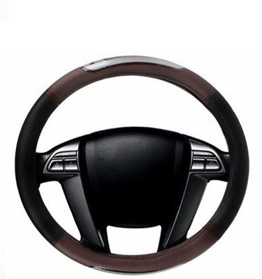 Speedwav Steering Cover For Chevrolet Tavera(Black, Brown, Polyurethane)
