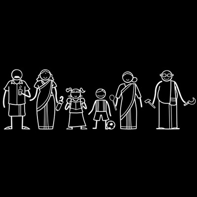 The Indian Family Sticker Family Sticker for Windows, Bumper, Sides(White, Transparent)
The Indian Family Sticker Family Sticker for Windows, Bumper, Sides(White, Transparent)