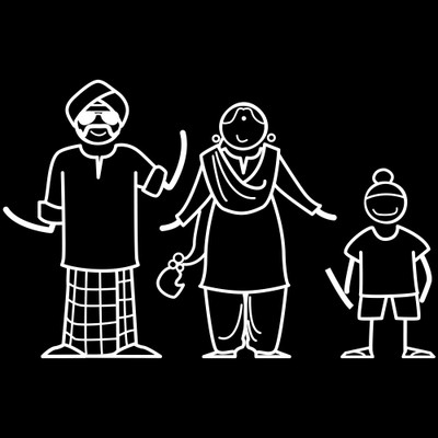 The Indian Family Sticker Family Sticker for Windows, Bumper, Sides(White, Transparent)
The Indian Family Sticker Family Sticker for Windows, Bumper, Sides(White, Transparent)