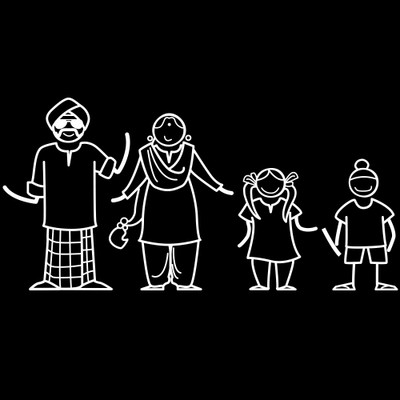 The Indian Family Sticker Family Sticker for Windows, Bumper, Sides(White, Transparent)
The Indian Family Sticker Family Sticker for Windows, Bumper, Sides(White, Transparent)