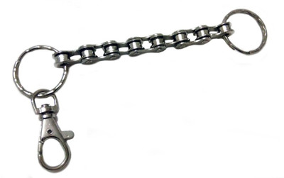Techpro Bike Chain Link Locking Key Chain(Silver)