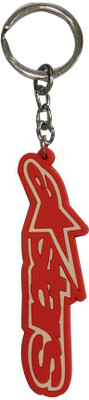 BikeStuff B-KC5 Key Chain(Red, Silver)