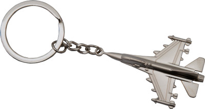 Oyedeal 2 Fighter Jet Key Chain(Silver)