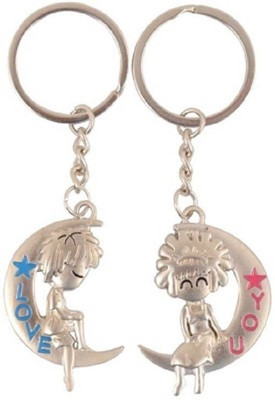 CTW I Love You Couple Moon Valentine Gift Pack Of 2 Metal Locking Key Chain(Silver)
CTW I Love You Couple Moon Valentine Gift Pack Of 2 Metal Locking Key Chain(Silver)