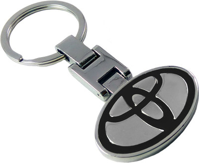 Techpro Double sided Black Design Toyota Key Chain
