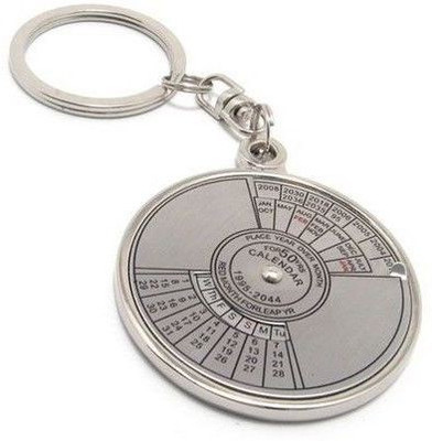 Jazam 50 Year Calander Key Chain(Silver)
