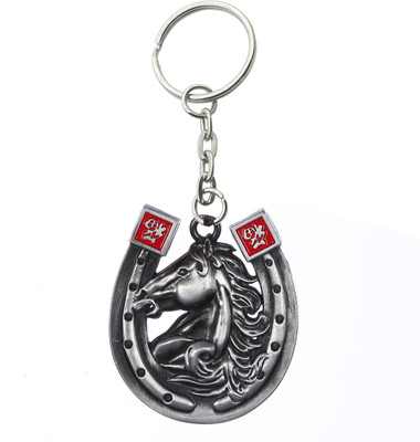 Confident Metal Horse Face kc52 Key Chain(Gold)