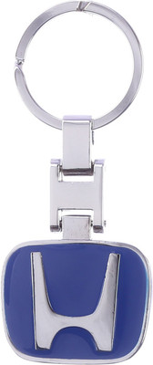 Confident Metal HONDA Car Logo Key Chain(Multicolor)