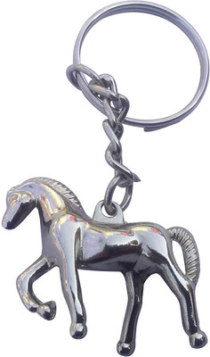 Solidindia Craft HorseSportsKeychain Key Chain(Silver)