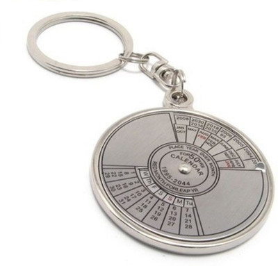 Oyedeal 50 Years Spin Calendar SC02 Key Chain(Silver)
