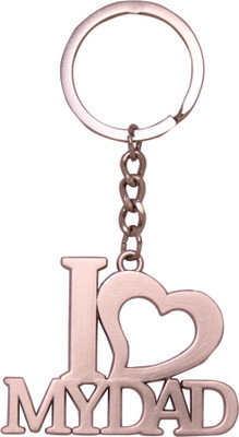 Zeroza I LOVE MY DAD FY97 Key Chain(Silver)