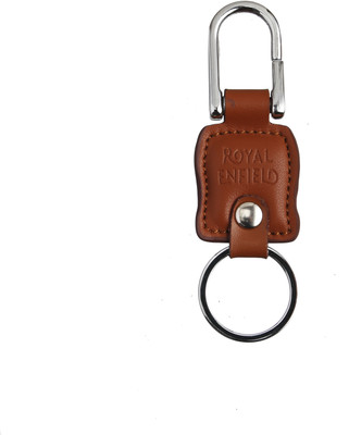 Techpro Leatherite Brown Royal Locking Key Chain(Multicolor)
