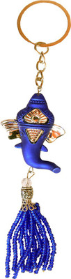 MM Fashionable Ganapathy Premium Charm Pendant Key Chain Key Chain(Blue)