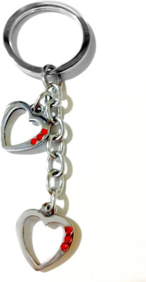 Tech Fashion Two Hollow Heart Red Colour Three Diamond Alloy Locking Key Chain(Silver)
Tech Fashion Two Hollow Heart Red Colour Three Diamond Alloy Locking Key Chain(Silver)