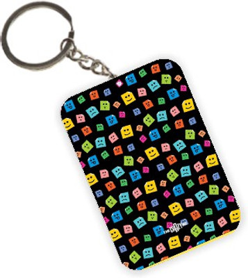 The Crazy Me Post It Emoticons Key Chain(Multicolor)