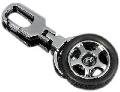 City Choice Hyundai Wheel Locking Key Chain(Black, Silver)