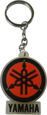 Techpro Transparent Singlesided Red Yamaha Key Chain(Multicolor)
