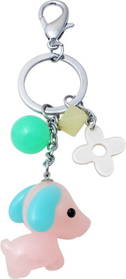 Super Drool Pink Sweet Puppy Locking Key Chain(Pink)