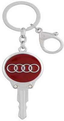 Aura Premium Audi Cars Metal Key Chain(Red)