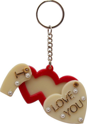 CTW Slide Photoframe Love Heart Key Chain(Multicolor)
