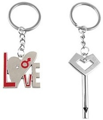Oyedeal Lovers Key Chain(Silver)