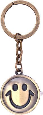 Super Drool Smiley Watch Locking Key Chain(Gold)