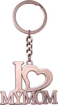 Dealfinity I Love My MOM Metal DKYCN979 Key Chain(Silver)