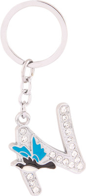Zeroza Alphabet Letter N LN05 Key Chain(Multicolor)