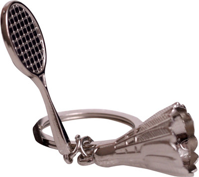 Oyedeal Badminton Full Metal Key Chain(Silver)
