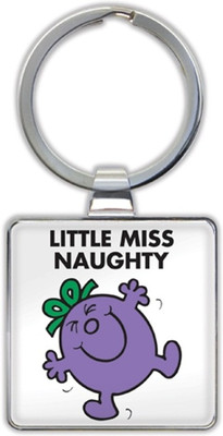 That Company called If LITTLE MISS NAUGHTY KEYRING Key Chain(White)