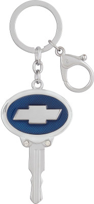 JLT Premium Blue Chevrolet Metal Locking Key Chain(Blue)