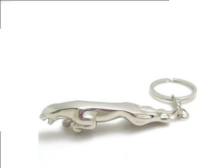 Ezone Jaguar Metallic Finish Key Chain(Silver)