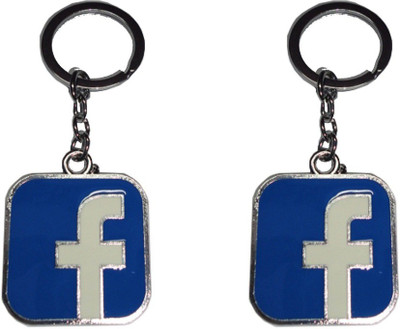 Singh Xpress Fancy Facebook Metal(Pack of 2) Key Chain(Silver)