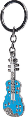 Oyedeal Studded Guitar Key Chain(Blue)