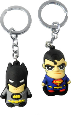 Techpro ComboPack Superman & Batman Key Chain(Multicolor)