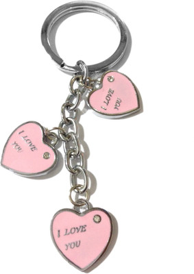 Tech Fashion Heart Shape Three Pink I Love You One Diamond Locking Key Chain(Pink)
Tech Fashion Heart Shape Three Pink I Love You One Diamond Locking Key Chain(Pink)