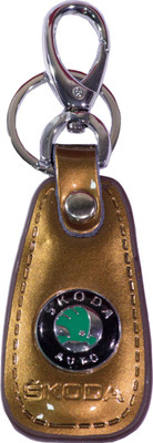 Oyedeal Skoda Leather Metal Locking Key Chain(Multicolor)