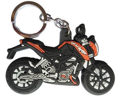 CTW Duke Bike Synthetic Rubber Key Chain(Orange)