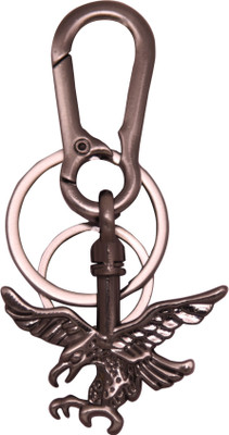 Dealfinity Falcon With Hook Metal DKYCN1039 Locking Key Chain(Multicolor)