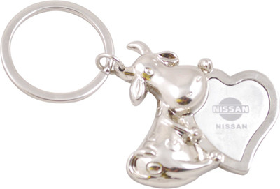 Forty Creek Buffalo With Heart Key Chain(Silver)
