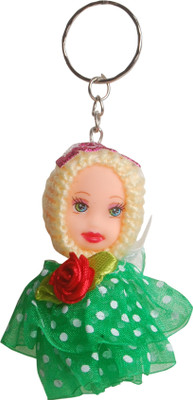 Oyedeal Cute Doll with Polka Dots Dress KYCN1863 Key Chain(Multicolor)